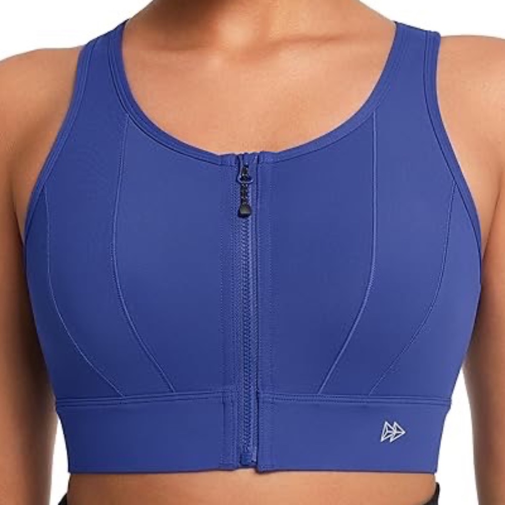 Yvette Front Closure Sports Bras for Women - High Support for Large Bust Size L